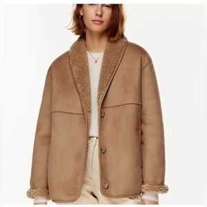 Aritzia Wilfred Deanna Sherpa jacket Sz Medium
